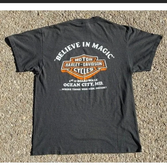 Vtg 1986 Harley Davidson Ocean City MD Made in USA M - Picture 2 of 8